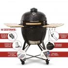 Grill ceramiczny Kamado Bono GRANDE Czarny
